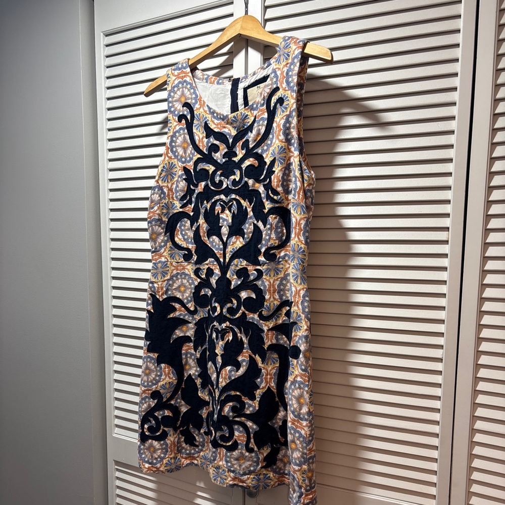 Vanessa Virginia Anthropologie Embroidered Sheath Dress - Picture 2 of 7